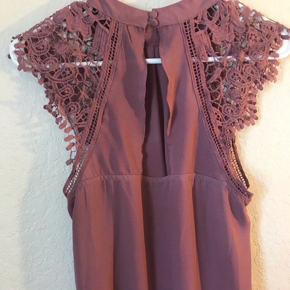 Plum blouse with open back - Picture 2 of 3